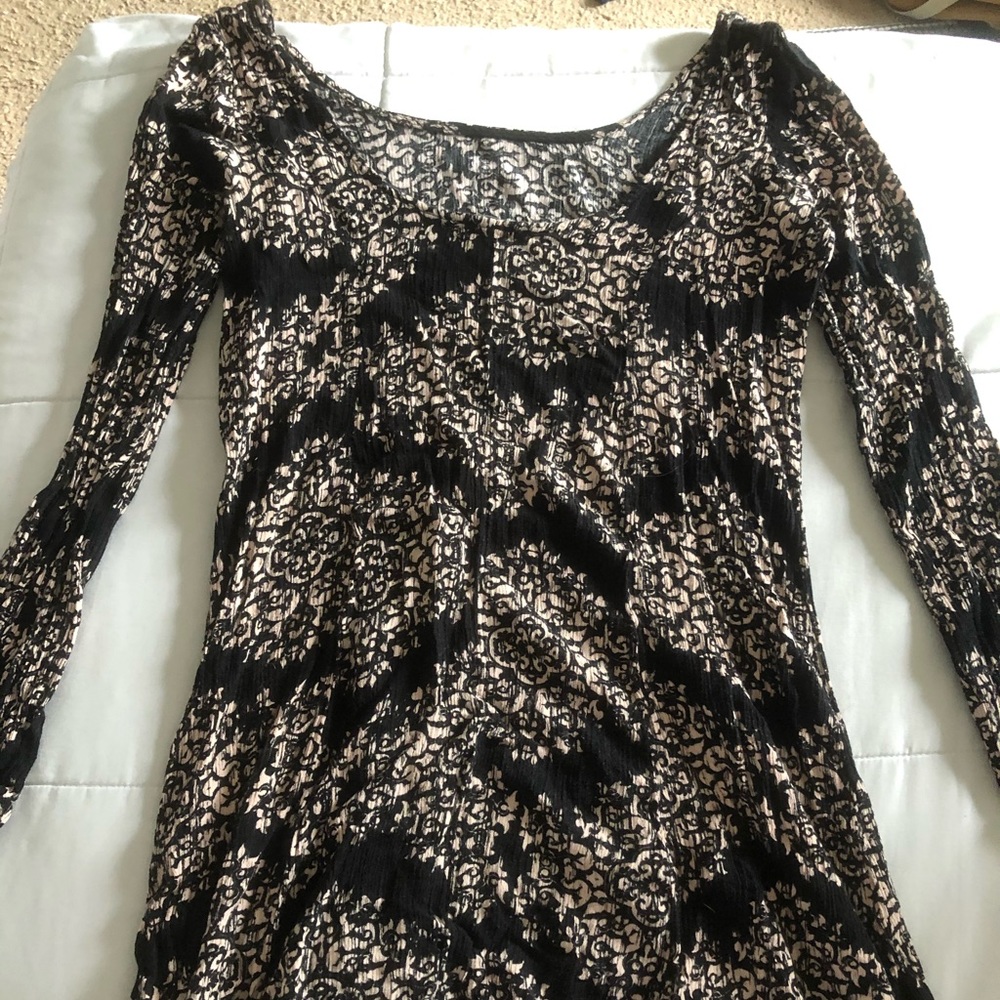 Floral black dress